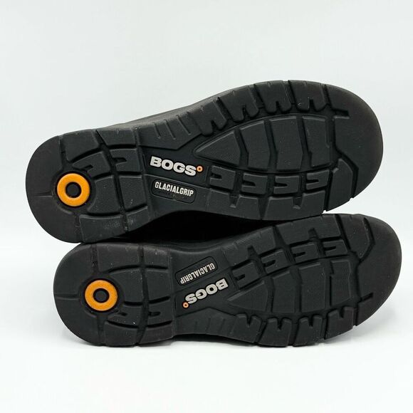 Bogs Shale Mid Glacialgrip WP Black Work Boots - Men’s US 9 / EU 42 - Picture 12 of 12